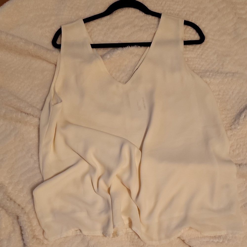 White Birch Cream Sleeveless Tank Top